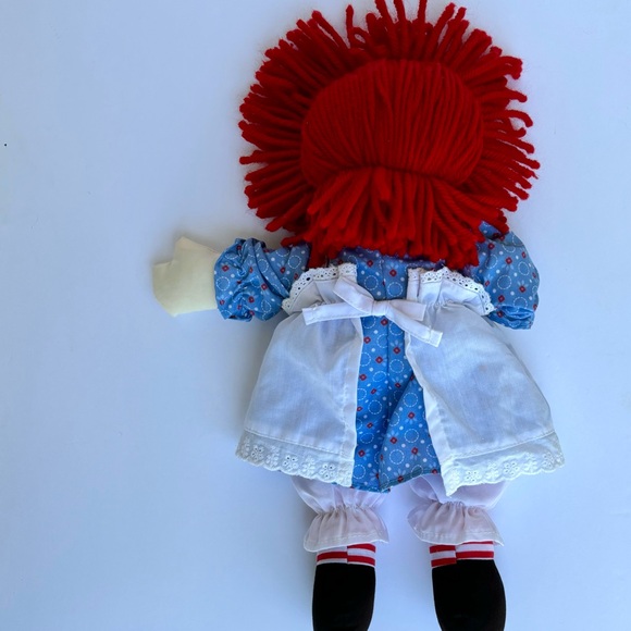 2012 Hand Made by AURORA Classic Timeless Raggedy Ann Doll Embroidered Lace Bows - Picture 9 of 16